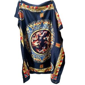 90s vintage NICOLE DE BEAUVOIR Paris Scarf